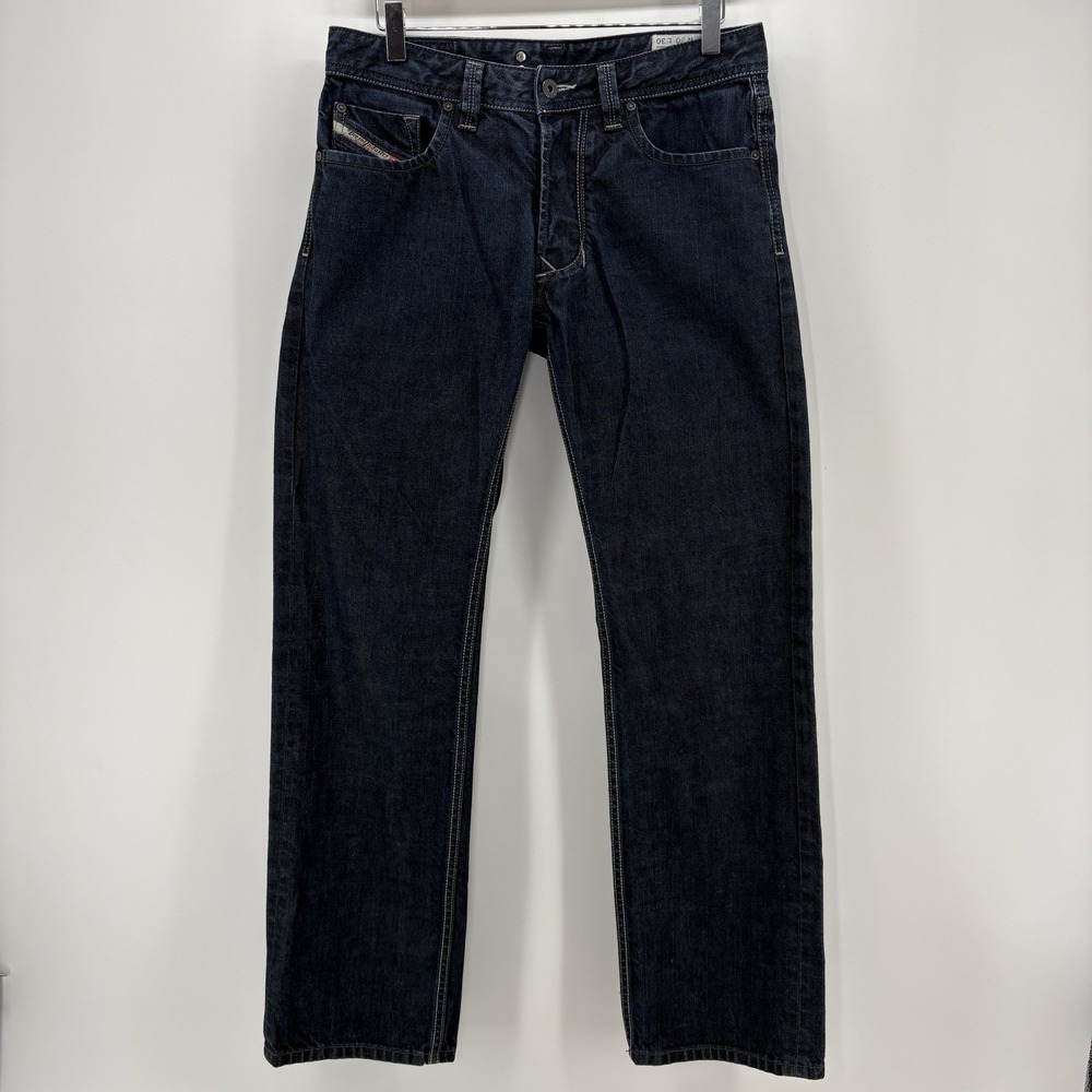 Diesel Larkee Mens Jeans Straight Leg Dark Wash 100% Cotton Denim W30 L30
